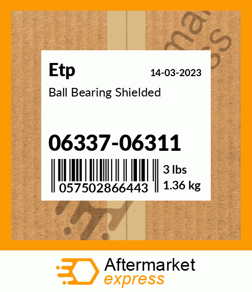 Ball Bearing Shielded 06337-06311