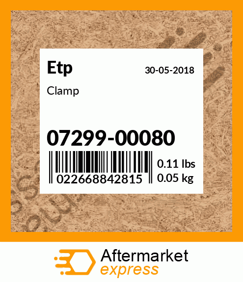 Clamp 07299-00080