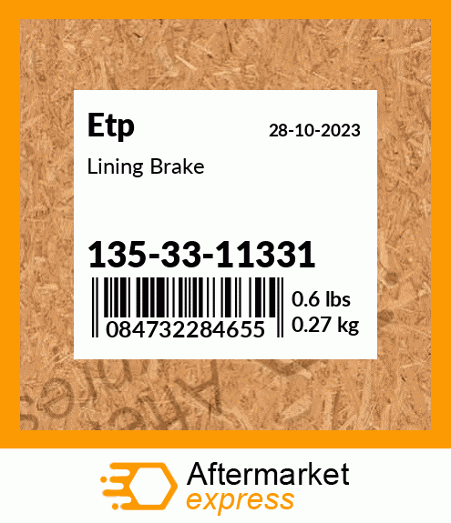 Lining Brake 135-33-11331