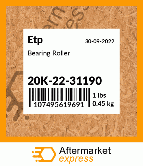 Bearing Roller 20K-22-31190