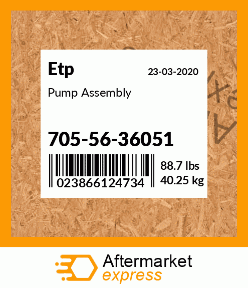 Pump Assembly 705-56-36051