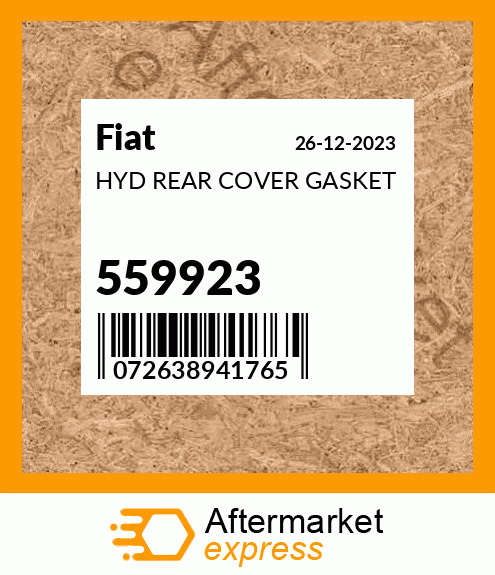 Spare part 559923 + HYD REAR COVER GASKET