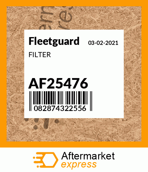 Spare part AF25476 + FILTER