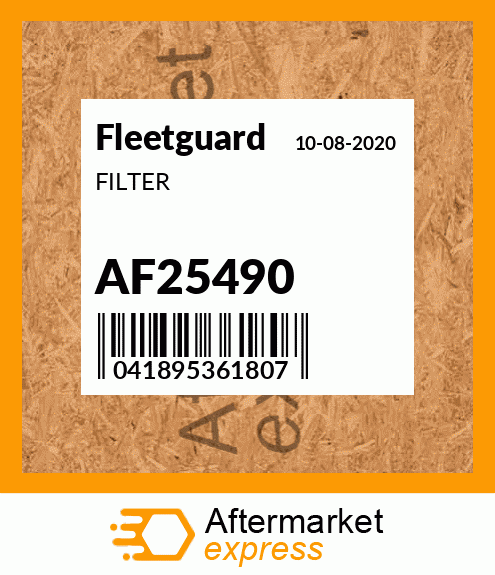 Spare part AF25490 + FILTER