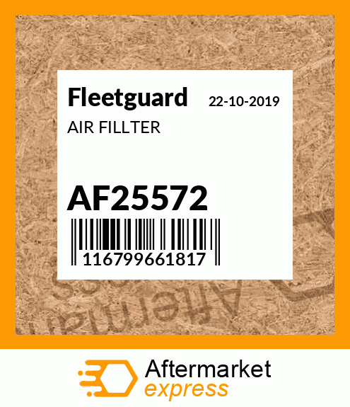 Spare part AF25572 + AIR FILLTER