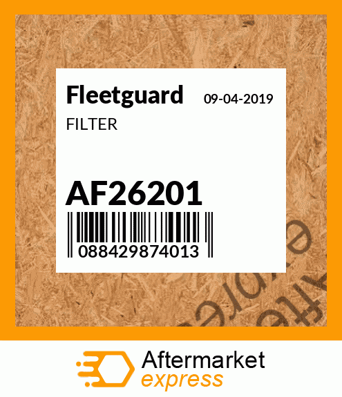 Spare part AF26201 + FILTER