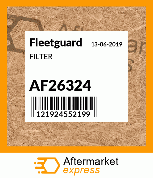 Spare part AF26324 + FILTER