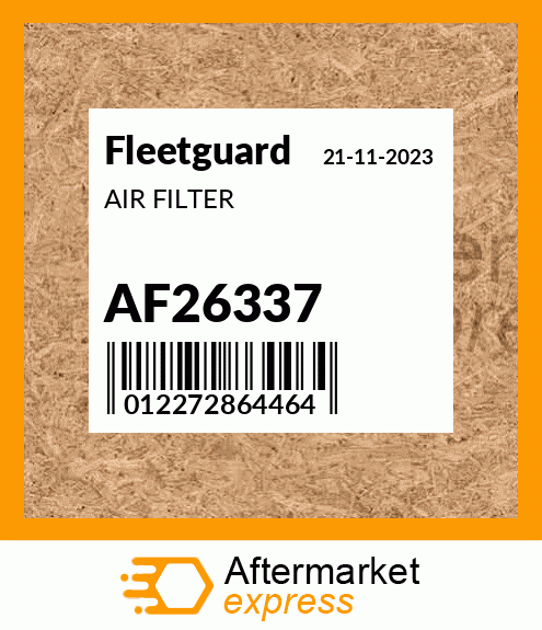 Spare part AF26337 + AIR FILTER