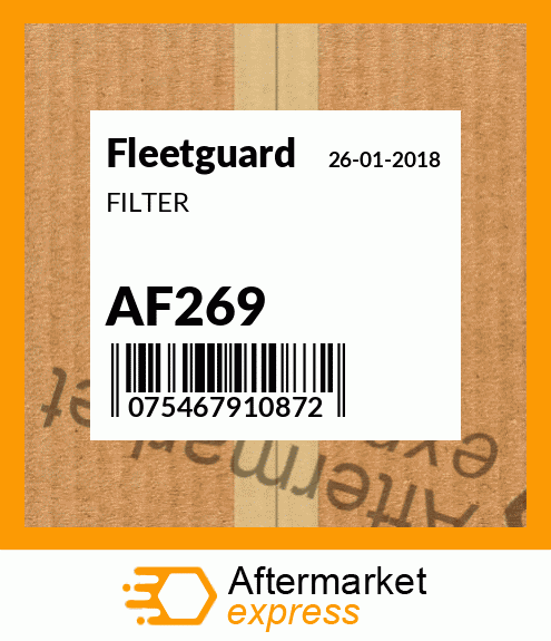 Spare part AF269 + FILTER