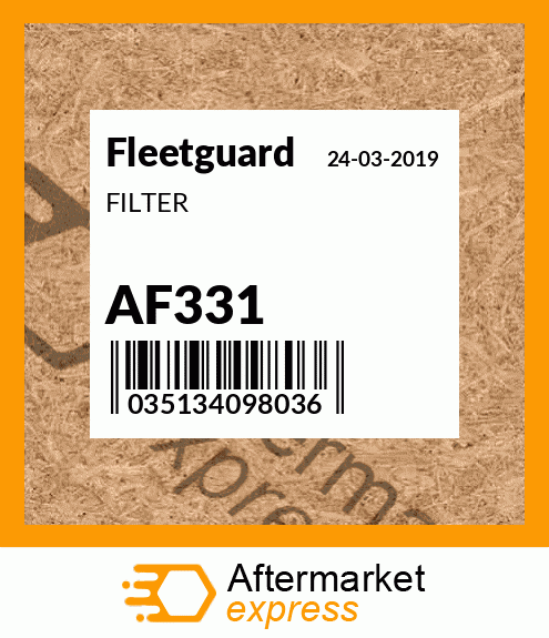 Spare part AF331 + FILTER