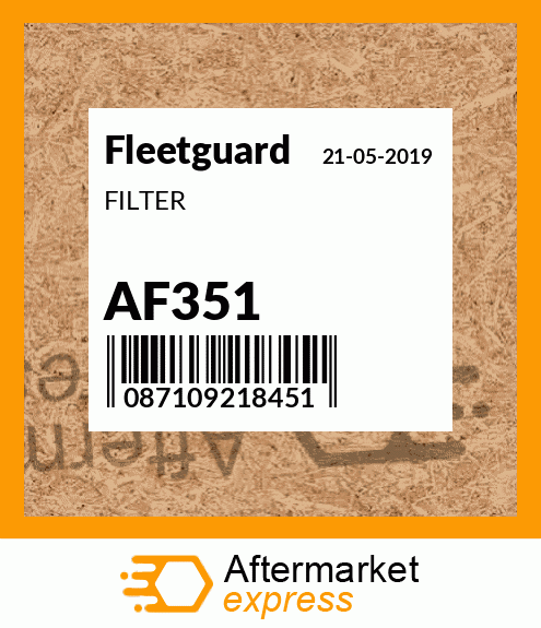 Spare part AF351 + FILTER