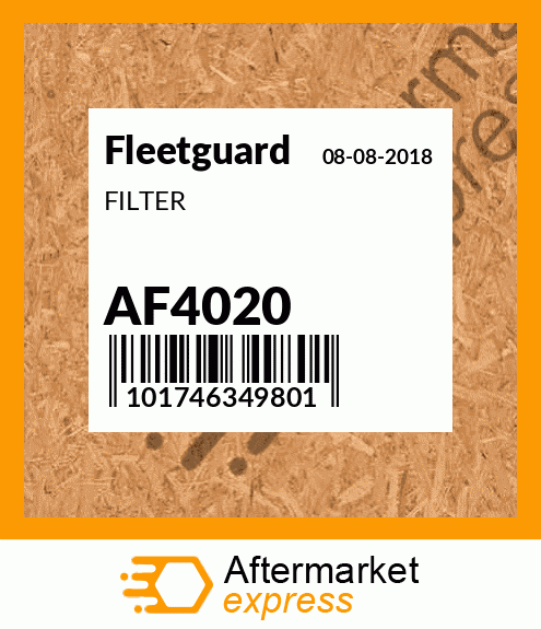 Spare part AF4020 + FILTER