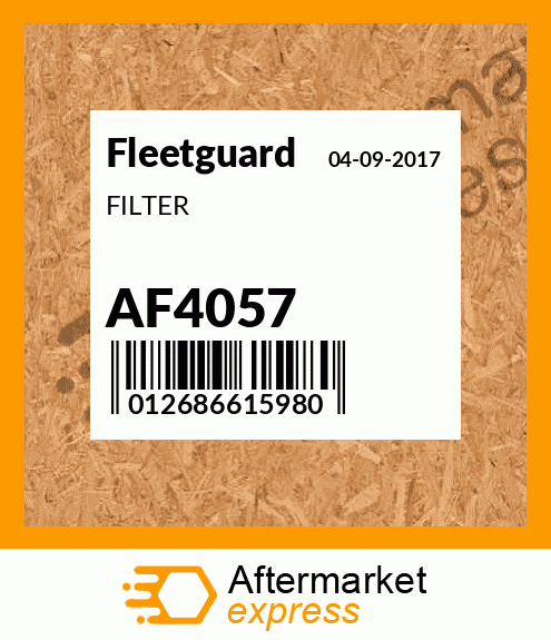 Spare part AF4057 + FILTER