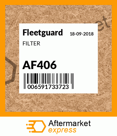 Spare part AF406 + FILTER