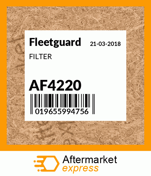 Spare part AF4220 + FILTER