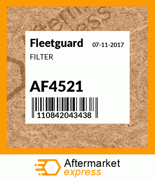 Spare part AF4521 + FILTER