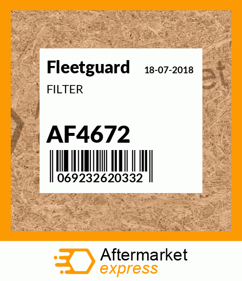 Spare part AF4672 + FILTER