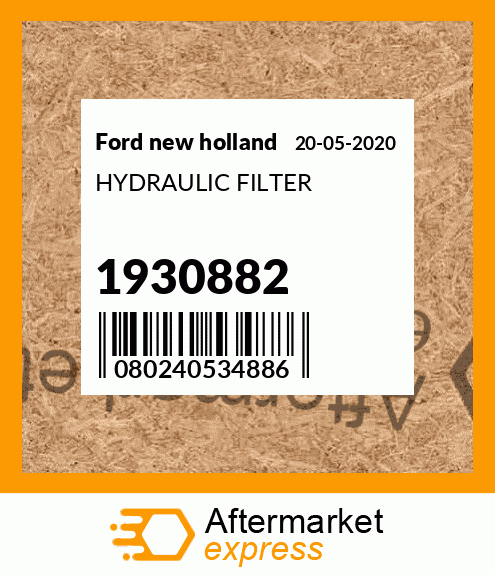 Spare part 1930882 + HYDRAULIC FILTER