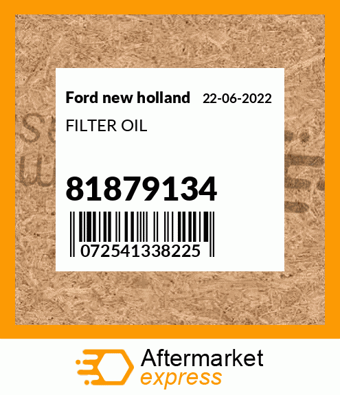 Spare part 81879134 + FILTER OIL