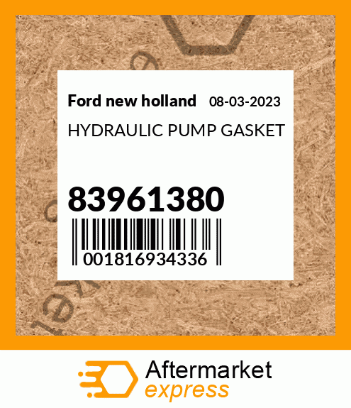 Spare part 83961380 + HYDRAULIC PUMP GASKET