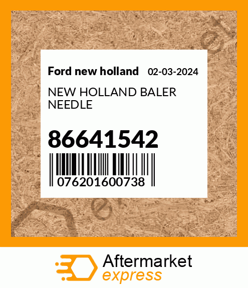 Spare part 86641542 + NEW HOLLAND BALER NEEDLE