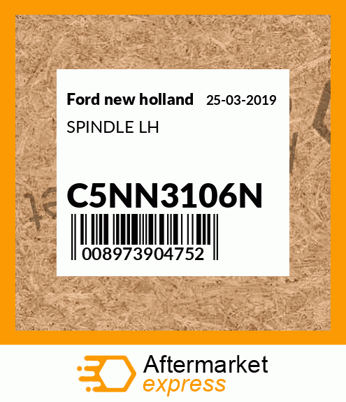 Spare part C5NN3106N + SPINDLE LH