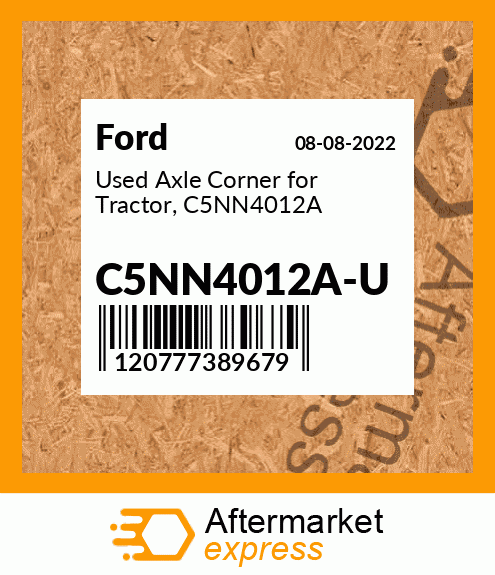 Spare part C5NN4012A-U + Used Axle Corner for Tractor, C5NN4012A