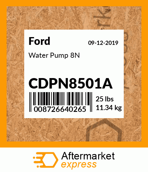 Spare part CDPN8501A + Water Pump 8N