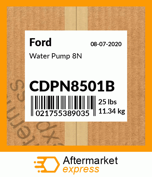 Spare part CDPN8501B + Water Pump 8N