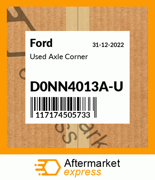 Spare part D0NN4013A-U + Used Axle Corner