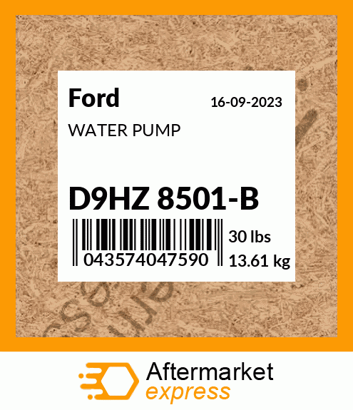 Spare part D9HZ 8501-B + WATER PUMP