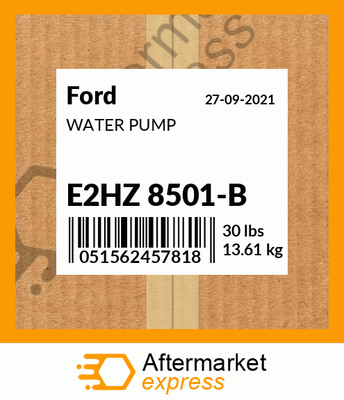 Spare part E2HZ 8501-B + WATER PUMP