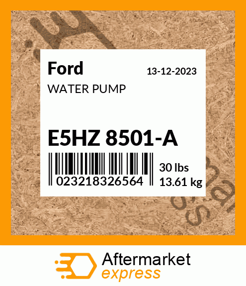 Spare part E5HZ 8501-A + WATER PUMP