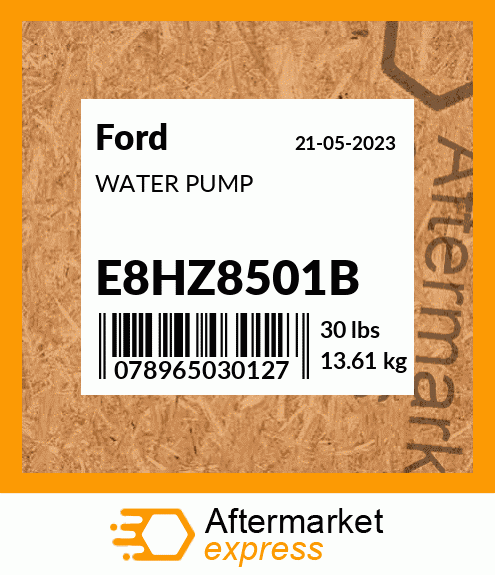 Spare part E8HZ8501B + WATER PUMP