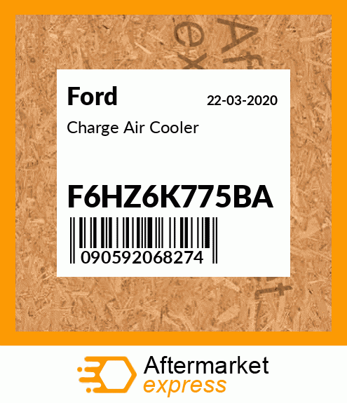 Spare part F6HZ6K775BA + Charge Air Cooler