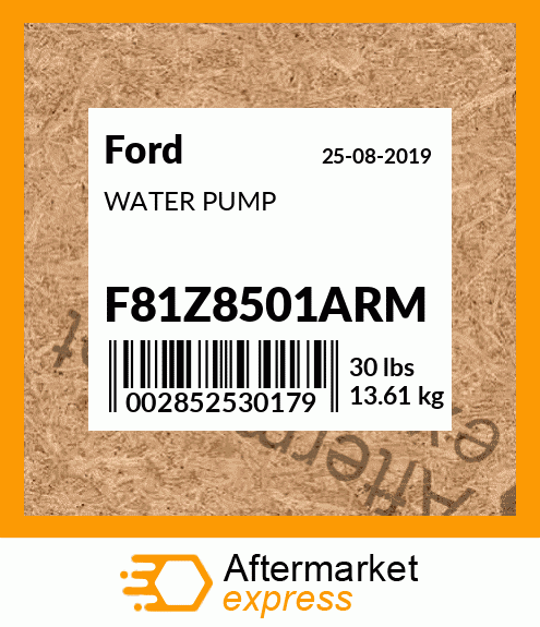 Spare part F81Z8501ARM + WATER PUMP