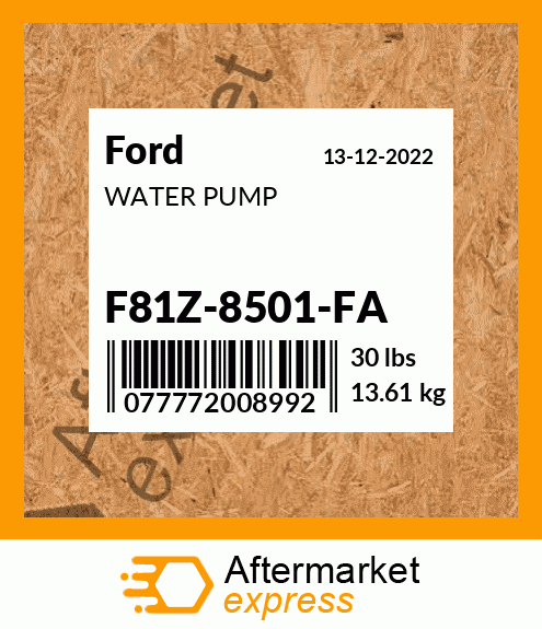 Spare part F81Z8501FA + WATER PUMP