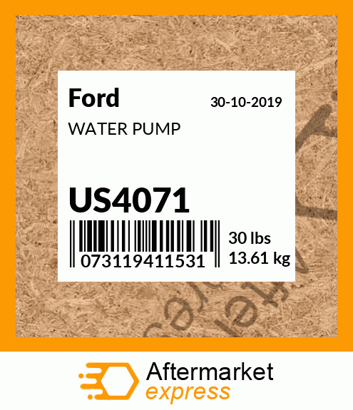 Spare part US4071 + WATER PUMP