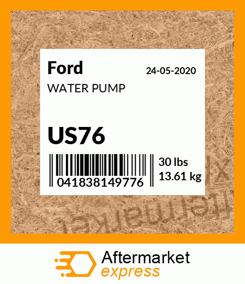 Spare part US76 + WATER PUMP