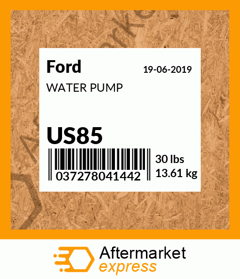 Spare part US85 + WATER PUMP