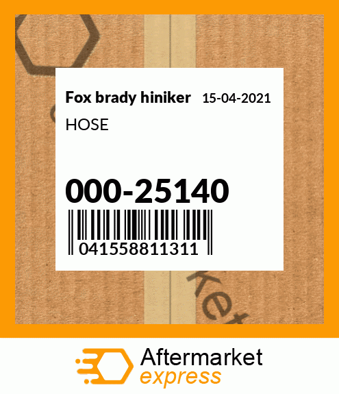 Spare part 000-25140 + HOSE