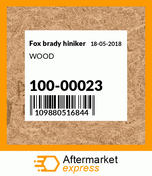 Spare part 100-00023 + WOOD