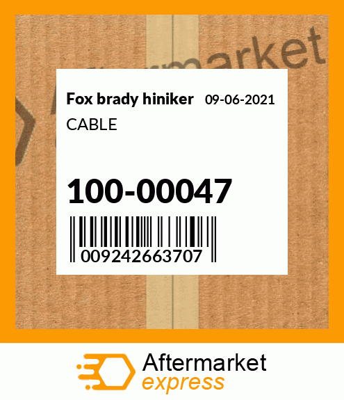 Spare part 100-00047 + CABLE