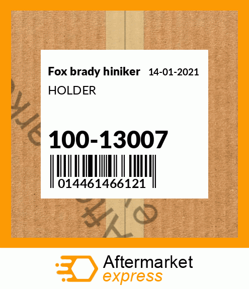 Spare part 100-13007 + HOLDER