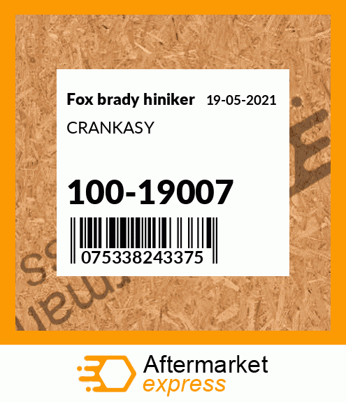 Spare part 100-19007 + CRANKASY