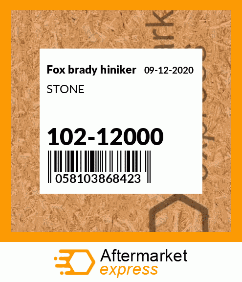 Spare part 102-12000 + STONE