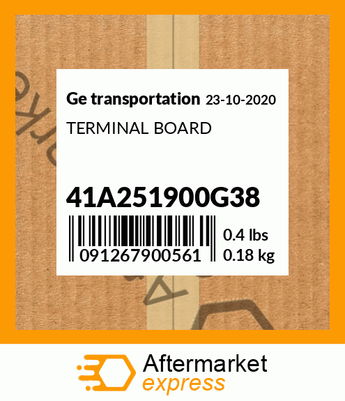 Spare part 41A251900G38 + TERMINAL BOARD