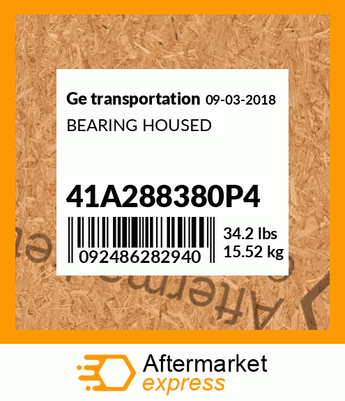 Spare part 41A288380P4 + BEARING HOUSED