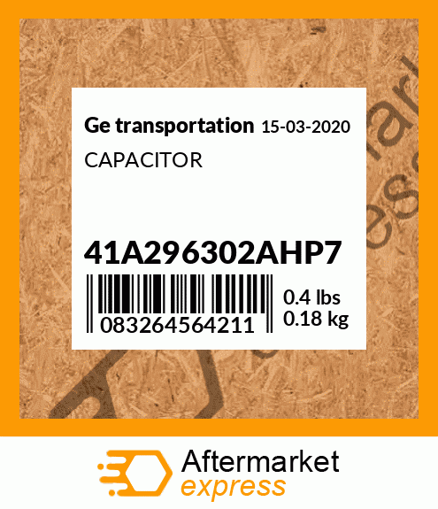 Spare part 41A296302AHP7 + CAPACITOR