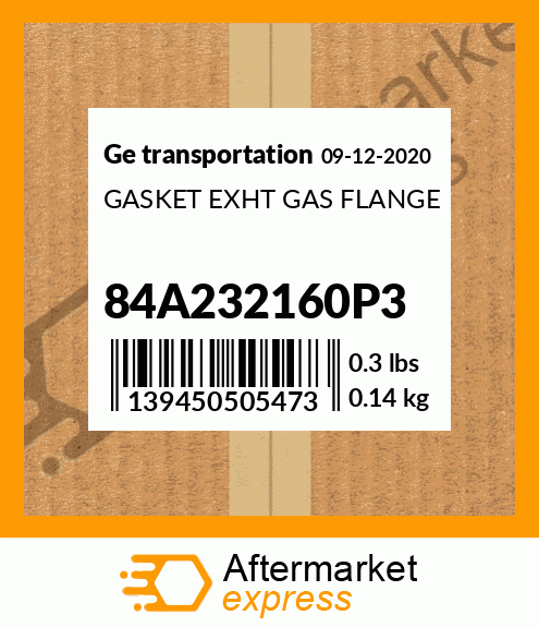 Spare part 84A232160P3 + GASKET EXHT GAS FLANGE